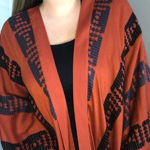 Rust Orange Wrap Cardigan from Target